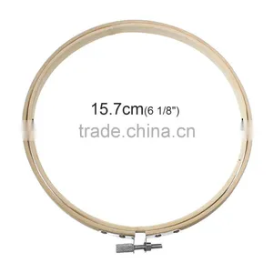 Tools Cross Stitch Supplies Circle Round Natural Bamboo Embroidery Hoops thumbnail-3