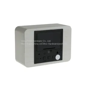 Cheap Promotion Luminous Digital Square Wooden Clock thumbnail-2