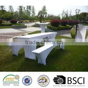Spandex Beer Garden Bench Table Cover Biertischhussen Table Cover 3set Beer Bench Table Cover thumbnail-1
