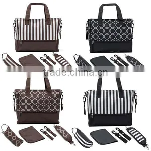 5pcs Nappy Pouch Changing Mat Adult Baby Diaper Bag thumbnail-1