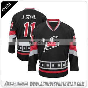 Sports Custom Hockey Jerseys Sublimation Team Hockey Uniforms Tackle Twill Ice Hockey Jerseys thumbnail-4