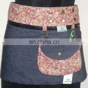 Reversible Wrap Skirt With Pouch thumbnail-1