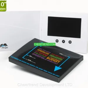 Paper Craft A5 Hardcover 7 Inch LCD Video Brochure, Video Book and Video Card for Invitation,advertising or Promotion thumbnail-5