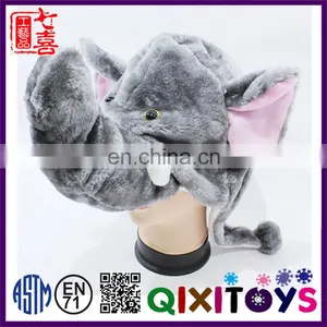 Professional Customized Unique Design High Quality Funny Plush Animal Hats Kids Fur Hat Wholesale thumbnail-5