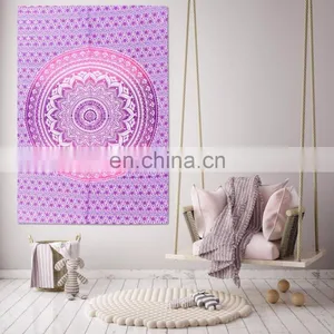Ombre Mandala Yoga Mat Meditation Wall Hanging Indian 2017 Tapestry Throw Cotton Wall Decor thumbnail-1