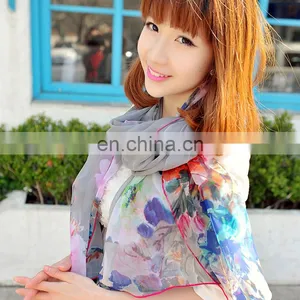 2015fashion Style Newest High Quality Silk Georgette Digital Printing Stole(SP887DL) thumbnail-5