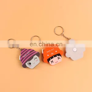 150cm 60 Inch Push Button Round Case Soft Retractable Plastic Tape Measure thumbnail-6