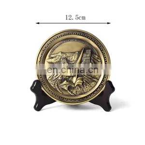 Custom Round Bronze Commemorative Plate Wholesale thumbnail-2