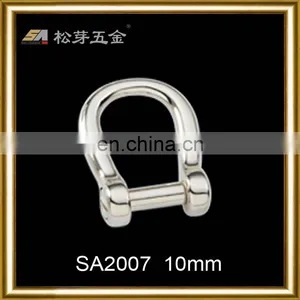 Wholesale Metal Screw Open d Ring Buckle for Handbag thumbnail-1