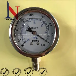2.5 Inch Dial Face BSP Connector Oil Filled Vacuum Gauge thumbnail-1
