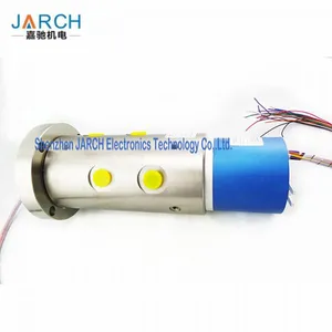 50 Million Working Life Pneumatic Electric Hybrid Slip Rings Through Bore Slip Ring 300mm Lead Length thumbnail-1