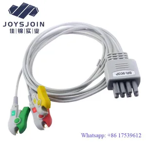 Nihon Kohden BR-903P 3 Leads Snap/Clip ECG Leadwires thumbnail-1