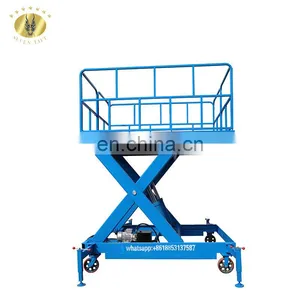 7LSJY Shandong SevenLift 1000KG 3m High Manual Electrical Power Hydraulic Scissor Heavy Duty Electric Hydraulic Lift Table thumbnail-6