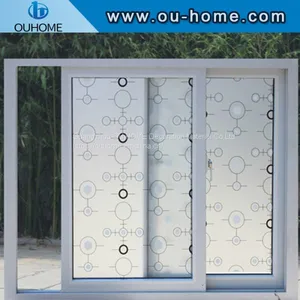 BT806 Popular PVC Frosted Decortaion Stained Glass Window Film thumbnail-4