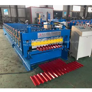 Roof Double Layer Galvanized Sheet Roll Forming Machine thumbnail-3