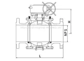 Forged Steel Ball Valve API Forged Steel Trunnion Type Ball Valve thumbnail-2