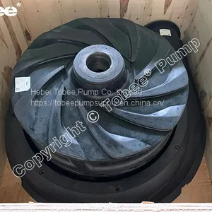 Tobee 10x8 Slurry Pump Rubber Spare Parts Impeller FAM8147R55 and Cover Plate Liner G8018SRTL1R55 thumbnail-1
