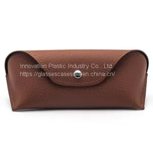Promotional Vintage and Personalized Leather Sunglasses Case With Press-button thumbnail-3