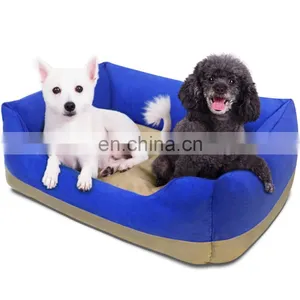 Heavy Duty Pet Bed Luxury Dog Bed With Removable & Washable Cover Soft Fabric Pet Sofa thumbnail-3
