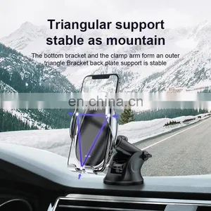 JOYROOM ZS199 Automatic Wireless Car Charger Magnetic Charger qi Mobile Holder for Car thumbnail-3
