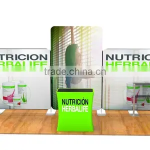 2016 Newest Style Recycle Light Weight Portable Folding Custom Design Advertising Promotino Pop Up Display Backdrop 10ft ,20ft thumbnail-3