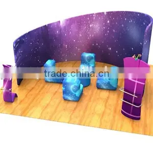 Popular Tension Fabric Exhibit Booth Design, Portable Exhibition Booth Display thumbnail-1