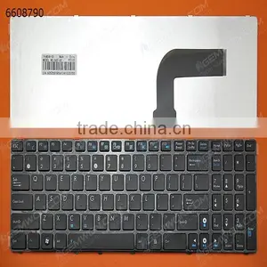 Laptop Keyboard For ASUS G60 GLOSSY FRAME BLACK OEM, US Layout thumbnail-1