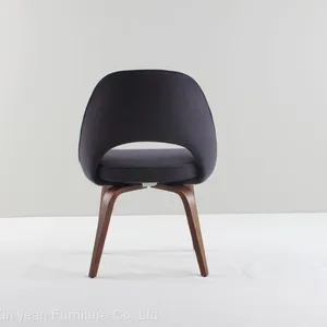 Eero Saarinen Solid Ashwood Dining Upholstery Chair for Sale thumbnail-2