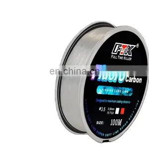 100m 100% Fluorocarbon Nylon Fishing Line Smooth and High Strength High Quality Fishing Line thumbnail-1
