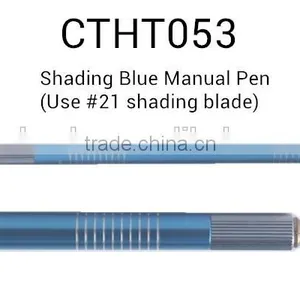 Permanent Makeup Microblading Use #21 Round Shading Blade Eyebrow Tattoo Shadow Manual Pen thumbnail-3