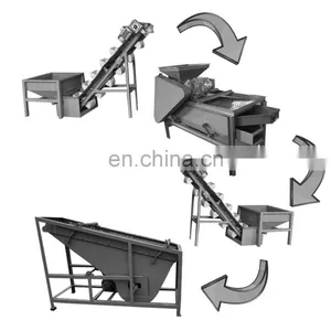 Almond Hazelnut Shell Cracking Machine Shelling Production Line 500kg thumbnail-2