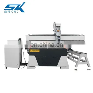 SENKE Manufacturer Outlet 4*8 FT 4 Axis Classical CNC Router for Wood Milling Engraving thumbnail-4