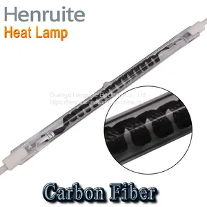 570mm 1500w Carbon Fiber Heating Lamp Mediumwave Infrared Heater Lamp thumbnail-1