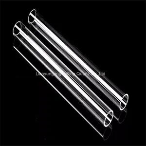 Custom Size Clear Quartz Glass Tube Fused Quartz Tube thumbnail-3