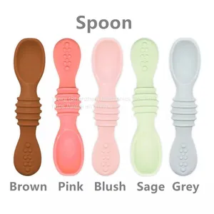 The First Stage Young Baby Silicone Feeding Spoon thumbnail-5