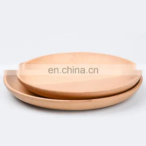 Best Selling Japanese-style Wooden Tray Thick Fir Wood Tableware Serving Plate Wooden Food Dish for Restaurant thumbnail-4