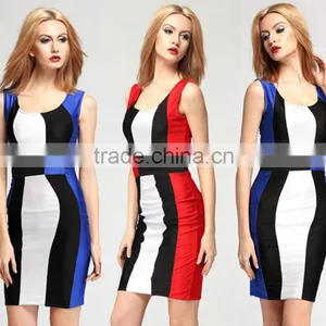 New Fashion Ladies Dress Sleeveless Casual Dress Ladies Evening Dress thumbnail-1