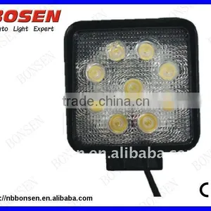 10-30V Input for Tractor Mining SUV Heavy Duty 27W Square Shape LED Work Light thumbnail-1