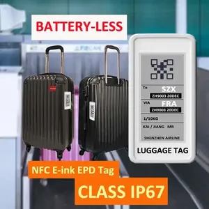 Waterproof Eink Epaper IP67 NFC Batteryless EPD Tag Digital Shelf Label thumbnail-4