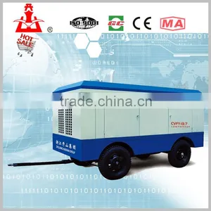 Diesel Driven Portable Piston Air Compressor Mining Safe CVFY-13/7 thumbnail-1