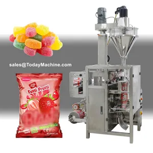 Collar Type Food Pouch Vertical Automatic Candy Coffee Nuts Sachet Sealing Packing Machine thumbnail-2