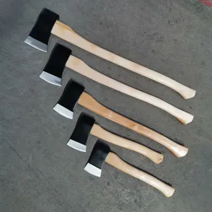 3.5LB FELLING AXE WITH 80CM WOODEN HANDLE thumbnail-1