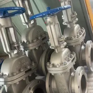ASME ANSI Cast Steel WCB Material Wedge Gate Valve 150LB 300LB Rising Stem Manual Stainless Steel Gate Valve thumbnail-6