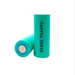 ZonYou Grade a 5000mAh 26650 Cylindrical Cell Lithium Ion Battery With LiNiMnCoO2 Cathode and 500 Cycles for Power Banks thumbnail-4