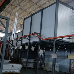 Automatic Electrostatic Powder Coating Line, 380V, 16-Gun System, 30m/min Chain Speed, PLC thumbnail-2