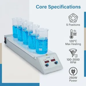 Multi Position Magnetic Stirrer Without Heater thumbnail-5