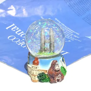 Wholesale Price Personalized Indonesia Malaysia Philippines Maldives Tourist Souvenirs Glitter Glass Resin Polyresin Custom Snow Globe Factory thumbnail-1