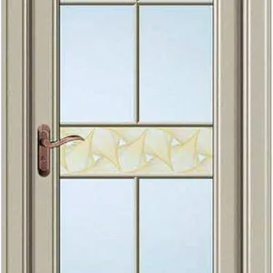 SUNFREE Moisture Proof Aluminium Bathroom Door, Privacy Frosted Glass Interior Washroom Door thumbnail-5