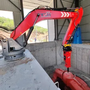 YZH WHEN1200 Stationary Pedestal Hydraulic Rockbreaker Boom System thumbnail-4