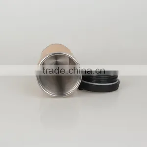 Made in China Mlife Wholesale High Quality Mini 350ml Double Wall Stainless Steel Vacuum Bamboo Flask, Bamboo Tea Travel Mug Supplier's Choice thumbnail-5